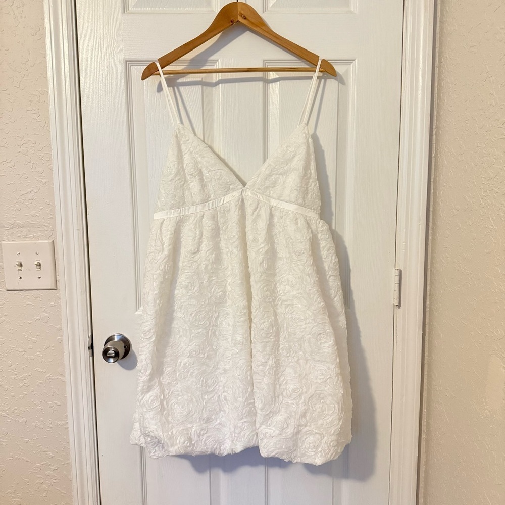 Anthropologie Endless Rose Sleeveless Sequin Bubble Mini Cocktail Bride Dress XL - Picture 3 of 12